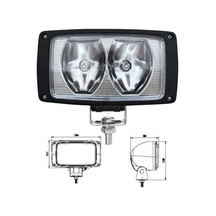 Üniversal Çalışma Lambası Çift H3 Ampüllü Petekli Cam