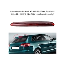 Ebitda Audi A3 S3 Rs3 5 Kapılı Sportback 2004-2012 İçin Yüksek Montaj Arka Fren Lambası Kırmızı Abs