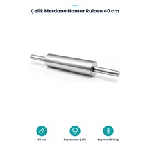 Çelik Oklava - 40 Cm