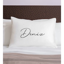 Bk Gift Kişiye Özel İsimli Pamuklu Yastık Kılıfı-4 50x70cm , Sevgiliye , Ev si, Tasarım Ev Tekstili
