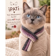 El Emeği Kedi Tasması Açık Lila