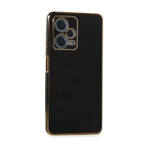 Xiaomi Redmi Note 12 Pro Plus Uyumlu Kılıf Volet Silikon - Siyah