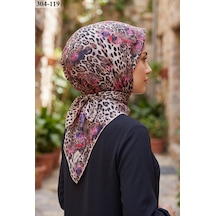 Sharell Leopar Desenli Soft Pamuk Eşarp 304-119 Çok Renkli