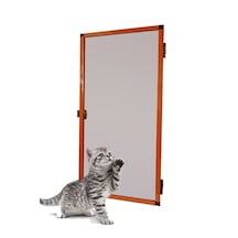 Yırtılmaz Menteşeli Pencere Kedi Sinekliği Pet Tül Kahverengi 70x130 Cm. Özel Ölçü Verebilirsiniz. En 70'e Kadar / Boy 130'a Kadar