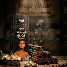 Darshan Black Gold Siyah Altın Çubuk Tütsü 20'li Paket - Mistik Ve Yoğun Çok Renkli