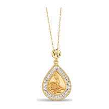 Çgk Çiğdem Gürel Kuyumculuk 14 Ayar Tuğra Altın Kolye Gold