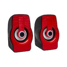 Magicvoice Mv-4941 Usb Hoparlör Rgb Işıklı Siyah/mavi-siyah/kırmızı 2 3 Watt - 4 Ohm