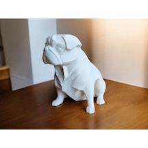 Pug Heykeli Ofis Dekorunda Hediyelik Dekoratif Obje Figür 15 Cm