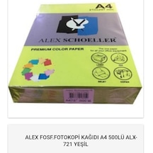 Renkli Fotokopi Kağıdı Yesil Fosforlu-Neon 75 Gr.500 Adet Alex