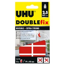 Uhu Double Fix Şeffaf Güçlü Montaş Şerit Yapıştırıcı Çivisiz Çivi