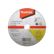 Makita İnox Kesme Taşı - Düz 230x2 Mm Maad-18792