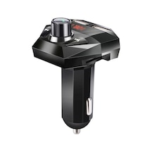 Sones G18 Araba Bluetooth Eller Serbest Mp3 Çalar Çift Usb Bluetooth Şarj Fm Verici Bluetooth Alıcısı Siyah