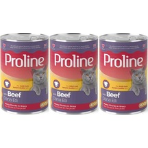 Pro Line Dana Etli Yetişkin Kedi Konservesi 3 x 400 G