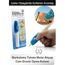 Gravüroyma Çelik Mobilya Deri Takı Markalama Takımı Metal Ahşap Cam Gravür Oyma Kalemi Elektrikli K
