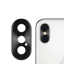 Microcase iPhone X Kamera Koruma Halkası - Siyah