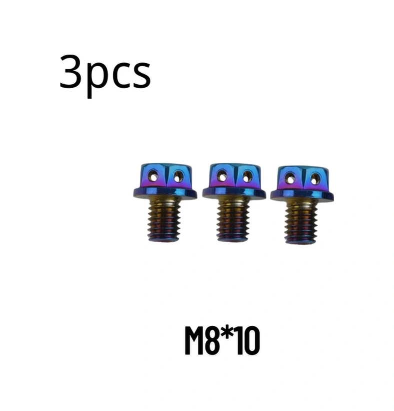 Hightower 3pcs Mavi M8x10 Altın Altıgen Cıvata Motor Tamir Dayanıklı Vida