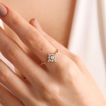 Altın Brown Yüzük 14K 530501104