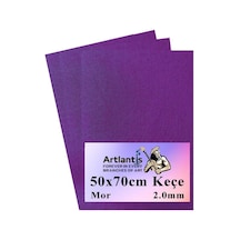 Mor Keçe 50 x 70 CM 2.0 MM 3 Adet Renkli Hobi Keçesi Elişi Keçesi Anasınıfı Kreş Okul Öncesi