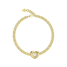 Guess Jgujubn05455jwygtu Kalpli Kadın Kolye Altın