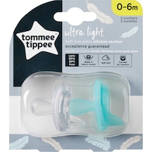 Tommee Tippee Ultra Light Silikon Emzik 0-6 Ay 2 Li Mavi