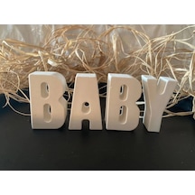 Dekoratif Taş Tozu Harf Baby Yazı