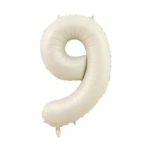 9 Rakam Krem Folyo Balon 80 Cm