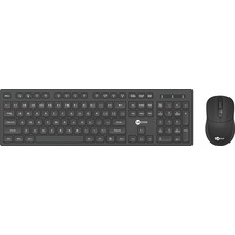 Lecoo Kw201 Kablosuz Q Klavye Mouse Set Siyah