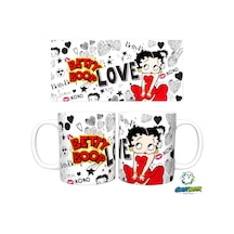 Ghostbastır Desıgn Betty Boop Kupa Bardak Tek Adet K0466 Çok Renkli