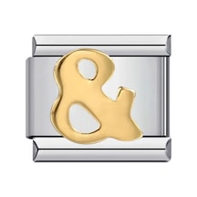 Gemosa Altın Desenli 9mm Paslanmaz Çelik Bilezik - Dıy Takı Yapımı İçin Kadın Erkek Altın-renk