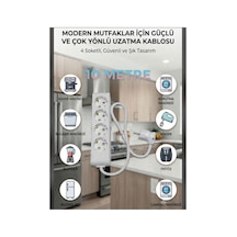 Vikomulti-let 4 Lü 1-15 Metre Arası Çocuk Korumali 3x2.5 % Yüz Tam Bakır Ttr Kablolu Uzatma Seyyar Markanin Özel Üretimi Orijinal Tse Fişli Bakir Kablolu 10 Metre - 895079064 10 Metre - 895079064 10 - 15 M
