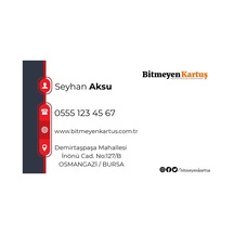 Bk Gift Kişiye Özel Bitmeyen Kartvizit - Model 1