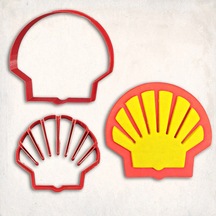 Shell Logo Detay Kurabiye Kalıp Seti 2 Li KIrmızı