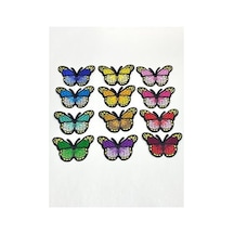 Kelebek Arma/ütü İle Yapışan Arma / 7x4 Cm /b10/, Saks
