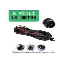 Araç Kamera Kablosu 5 Pin 2,5 mm 4 Boğum Araç Kamera Kablosu 10M
