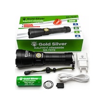 Gs-7570 20 Watt 1200 Lümen Süper Led Zoomlu Profesyonel Şarjlı El Feneri