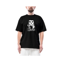 Misfits Grup Logo Oversize Siyah Tişört