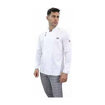 Çift Düğmeli Şef Ceket Aşçı Kıyafeti Chef Aşçı Forması Beyaz