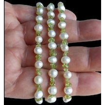 Kültür Incisi ve Peridot Bileklik 675-4 Çok Renkli