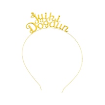 Niyet Taç - Iyi Ki Doğdun - Metal - Gold - Simli Taç - Parti