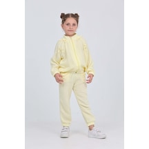 Toontoy Kids Toontoy Kız Çocuk Fiyonk Detaylı Eşofman Takım Yeşil