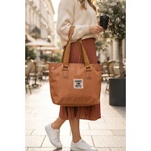 Mazdo Taba Günlük El Ve Omuz Askılı Shopper Kadın Çanta
