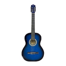Klasik Gitar Tam Boy 4/4 Mavi Gölgeli Sap Ayarlı Üst Kalite