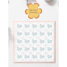 100 Adet Teşekkür Ederiz Stickers Paketleme Kargo Çıkartma Pyt0yg