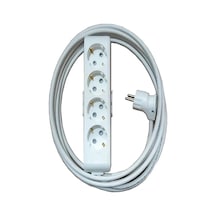 Multi-let 4'lü 35 Metre Topraklı Çocuk Korumalı Kablolu Grup Priz