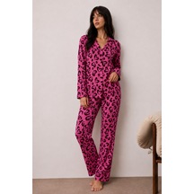 Norcia Sports Kadın Düğmeli Kışlık Ev Lila Pijama Takımı Çok Renkli - 929323232 Çok Renkli - 929323232 Çok Renkli