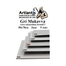 Mukavva Gri 2 Mm 50x70 Cm 5 Adet Sert Karton Ekstra Sıkıştırılmış 50 70 Mukavva Gri Renkli 2mm 5 Adet