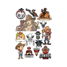 Cowboy Sticker-1 13 Parça Telefon, Tablet, Defter, Laptop Sticker