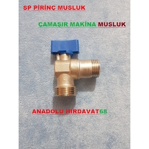 Sp Çamaşır Makina Bulaşık Makina Musluğu Pirinç 1/2 - 3/4 Krom