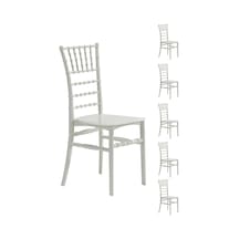 6 Adet Soho Beyaz Sandalye / Balkon-bahçe-mutfak