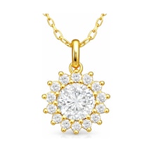 Gümüş Gold Minimal Yuvarlak Anturaj Kadın Kolye - Renk: Gümüş